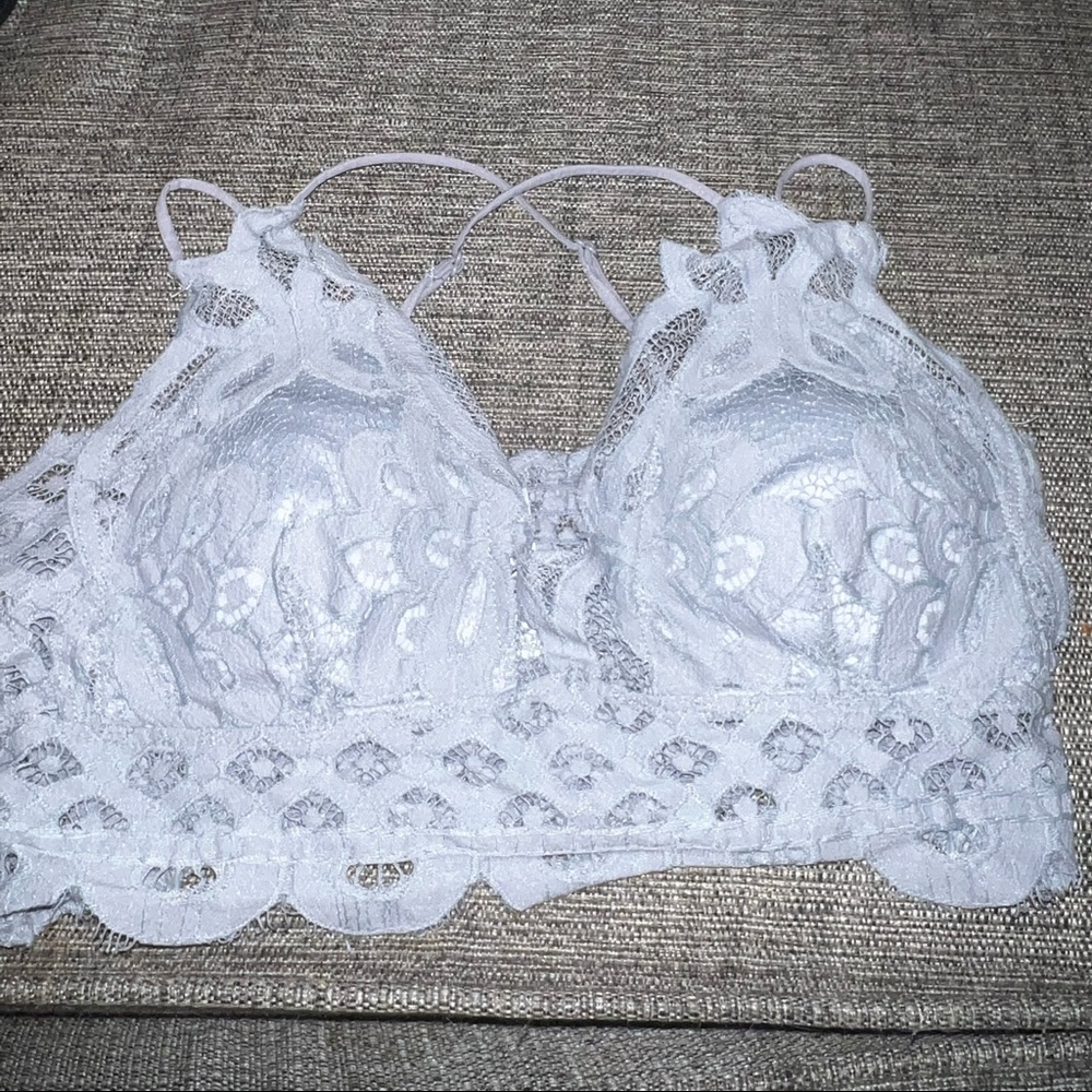 Green and grey strappy bralettes l/xl